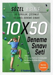 8. Sınıf Sözel 10x50 Deneme Sınavı Seti - Tudem Yayınevi