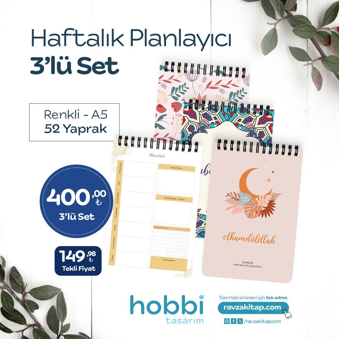  Yeni yılda Haftalık Planlayıcılarda Sepete Ek %10İndirim. İncele . 