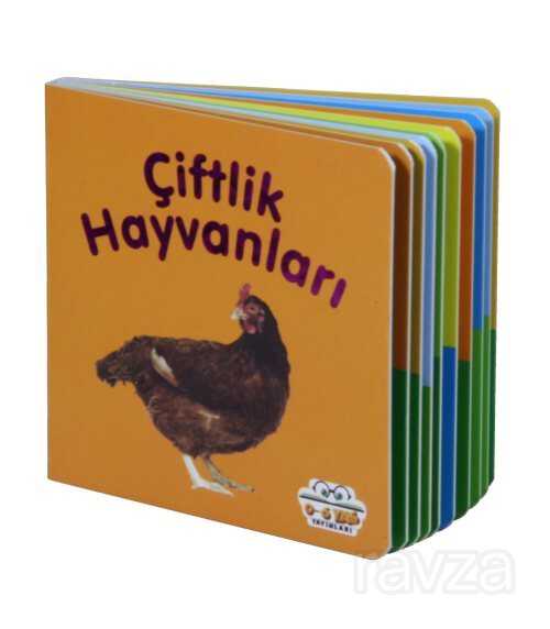 Çiftlik Hayvanları - Mini Karton Kitaplar - 0-6 Yaş Yayınları