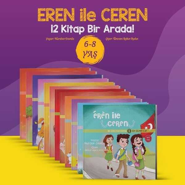 Eren ile Ceren İlk Okuma Serisi (12 Kitap Takım) - Motto
