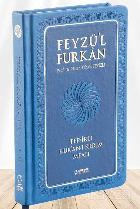 Feyzü'l Furkan Tefsirli Kur'an-ı Kerim Meali (Büyük Boy - Ciltli) (Lacivert)