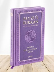 Feyzü'l Furkan Tefsirli Kur'an-ı Kerim Meali (Sempatik Cep Boy - Ciltli) (Lila) - Server Yayınları