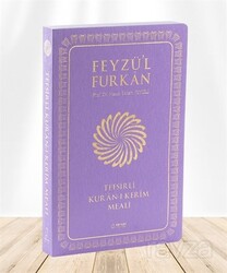 Feyzü’l Furkan Tefsirli Kur’an-ı Kerim Meali (Sempatik Cep Boy - İnce Cilt) - Lila - Server Yayınları