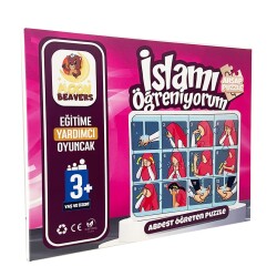 Islami Ögreniyorum Kız Abdest Puzzle - Moonbeavers Ahsap Oyuncak