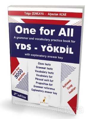 One For All A Grammar and Vocabulary Practice Book For YDS-YÖKDİL - Pelikan Tıp Teknik Yayınları