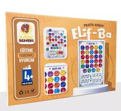 Pratik Ahşap Elif-ba (4+ Yaş) - Moonbeavers Ahsap Oyuncak