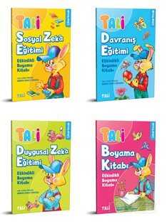 Tali Etkinlikli Boyama Seti (4 Kitap) - Nesil Çocuk Yayınları
